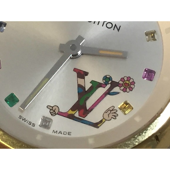 Louis Vuitton Multicolore Watch Tambour Takashi Murakami Monogram LV Vintage - Picture 9 of 16